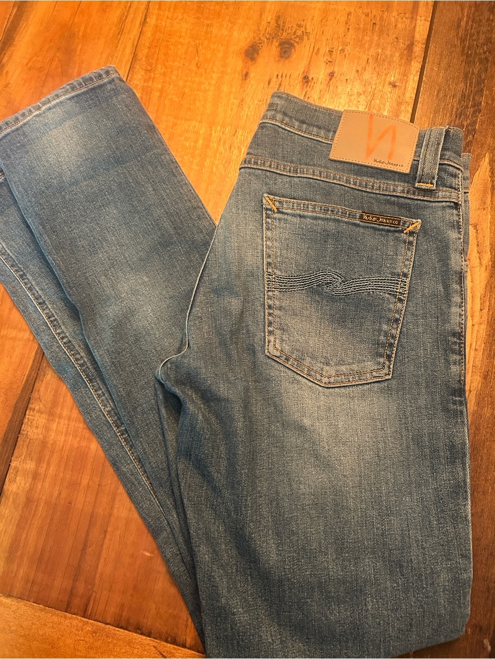 Nudie Jeans Light Blue Slim Jeans